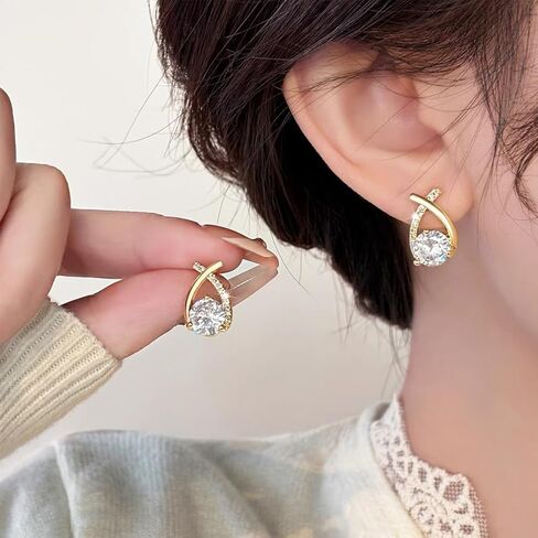 Halolux Lymphvity Germanium Earrings for Women Halolux Lymphatic Germanium Earrings Atheniz Lymphatic Earrings Dainty CZ Zircon Acupressure Earrings Lymphatic Drainage Earrings Gifts in Kuwait