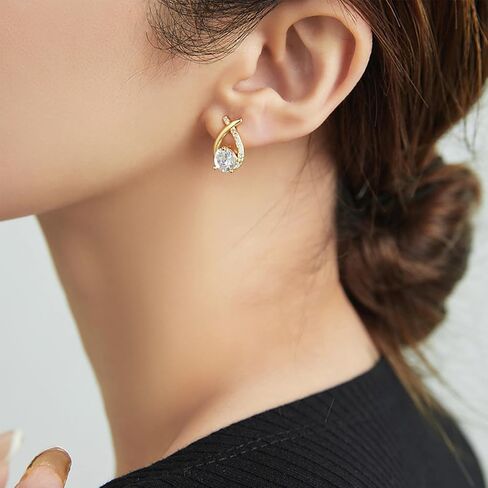 Halolux Lymphvity Germanium Earrings for Women Halolux Lymphatic Germanium Earrings Atheniz Lymphatic Earrings Dainty CZ Zircon Acupressure Earrings Lymphatic Drainage Earrings Gifts in Kuwait
