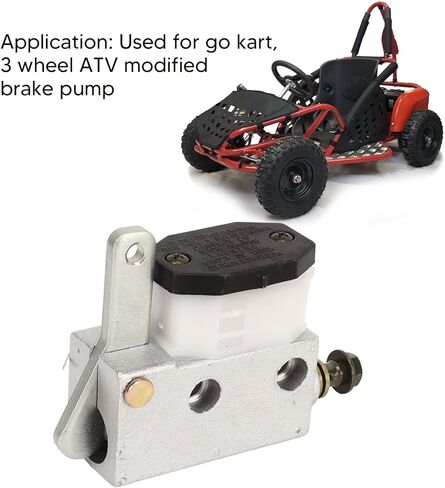 Go Kart Brake Master Cylinder Pump, 12.8 UTV Brake Pump, Brake Hydraulic Cylinder Pump for Go Kart, Three Wheel ATV UTV Modified Brake Pump in Saudi Arabia