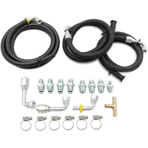 Universal Steering Hose Hookup Kit With Fittings For Hydroboost Power Brake Booster Kit