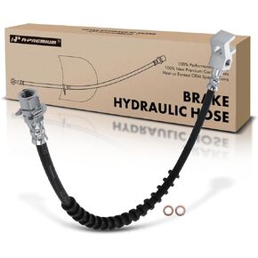 A-Premium Rear Center Brake Hydraulic Hose Compatible with Select Ford Models - F-350 F350 Super Duty 2008 2009 2010, RWD Only, with Dual Rear Wheel - Replace# F81A2282MB