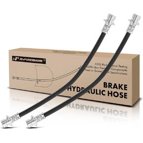 A-Premium Brake Hydraulic Hose Compatible with Select Honda and Acura Models - Civic 2001-2005, Insight 2010-2014, TL 2004-2008 - Replace# 01464SEPA50(Pack of 2)