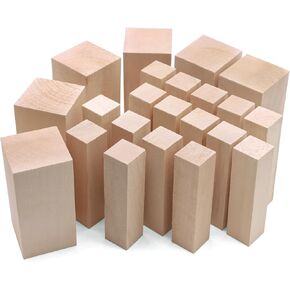 10PCS Basswood Carving Block, VIBRATITE Whittling Wood Carving Kit, Unfinished Bass Wood Block for Beginners Carving DIY Wood Carving Crafts (6"x2"x2", 2"x2"x2") in Kuwait