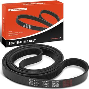 A-Premium Engine Serpentine Drive Belt Compatible with Ford, GMC, Mitsubishi, Lincoln, Chevy, Isuzu, Mercury, Pontiac & Workhorse Cars - Explorer, Taurus, Expedition, E-150 Econoline, Lancer & More