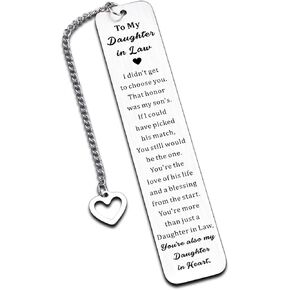 Wedding Gifts for Daughter Bride to be Gifts, Valentines Day for Daughter from Mom, Christmas Birthday Gifts for Daughter Teen Girls, Inspirational Bookmark for 18th 21st Birthday Gifts