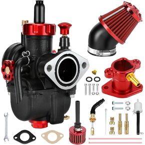PE22 Carburetor 22mm Carb Jet Kit Compatible with Predator 212cc 196cc Coleman Mini Bike CT200U-EX BT200X B200R KT196 Go Kart Baja Warrior GX160 GX200 Clone Engine with Intake Manifold Parts