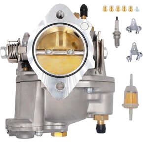 New Super E Carburetor for HD Big Twin & Sportster Shorty Carb Super E 11-0420 with Fuel Filter and Spark Plug