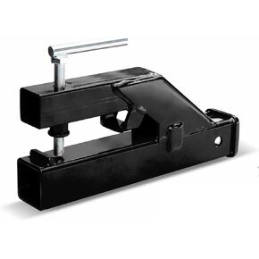 Clamp On Trailer Hitch Receiver 2 Inch Ball Mount Adapter for Tractor Bucket Fits All 2" Hook Inserts