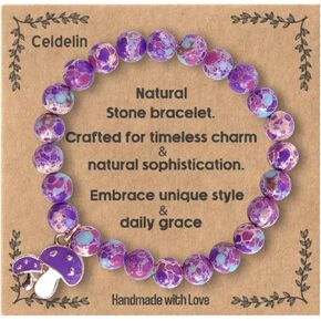 Beaded Bracelets for Women, Natural Stone Bracelets, Gemstone bracelet, Stretch Bracelets for Women Gifts for Women in Saudi Arabia