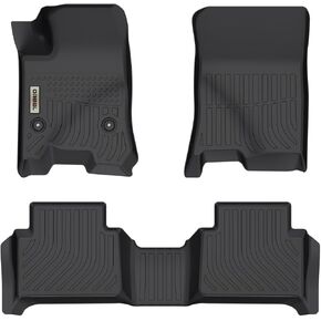 orealtrend Black Floor Mats Liners Replacement for Chevrolet Chevy Colorado Crewcab 2023 2024 All Weather Guard Front Rear Full Set Car Carpet Custom Fit Durable Odorless Waterproof