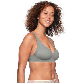 Warner's Women's No Side Effects Underarm and Back-Smoothing Comfort Wireless Lightly Lined T-Shirt Bra RA2231A, Storm