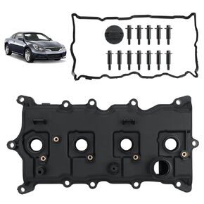 SEINECA Valve Cover with Gasket Bolts & Oil Cap, 2.5L Engine Cover Compatible with 2007-2012 Nissan Altima/Altima Hybrid/Sentra SE-R, Replace Part No.13264JA00A.