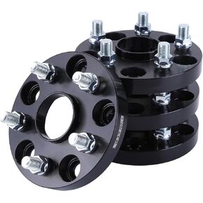 4PCS 5x4.72 to 5x4.4 Wheel Spacers 20mm with 5 Lug for 5x120mm to 5x112mm Hubcentric Wheel Adapters with 14X1.5 Studs 72.6mm (Hub Side) to 57.1mm (Wheel Side) Bore Wheel Spacer Adapters