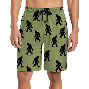 Ekouaer Men's Pajama Shorts Soft Sleepwear Bottoms Elastic Waistband Loungewear
