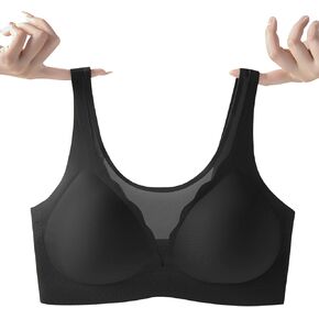 Women's Seamless Lace Bras No Underwire Push Up Bras Comfort Full Coverage Sport Everyday Bra Back Smoothing Bra Plus Size