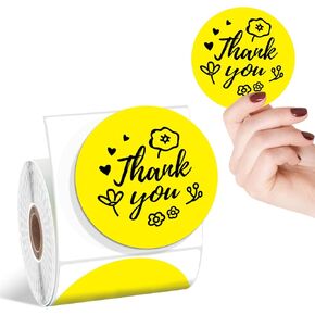 ملصقات ملصقات طابعة حرارية مستديرة مقاس 2 بوصة من Itari - ملصقات رمز الاستجابة السريعة للتخزين، ملصقات ملصقات دائرية، ورق حراري، متوافق مع Etsy، Shopify، Ebay، Amazon، FedEx، 500 قطعة/لفة، نصف وردي in Kuwait