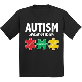 Promotion & Beyond Autism Awareness Support Jigsaw Puzzle Youth T-Shirt
