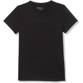 GUESS Boys' Organic Cotton Embroidered Logo T-Shirt