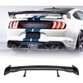 GT Wing Spoiler Car,47Inch Universal Car Spoilers Wing Adjustable Bracket Car Trunk Spoiler,Rear Spoiler for Mustang Honda Civic(Glossy Black)
