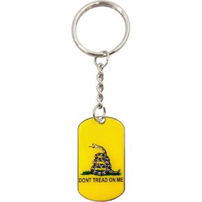 Gadsden Flag - Don't Tread on Me with Snake - Key Chain