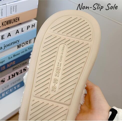 Cute Animal Slippers for Women Men Winter Warm Memory Foam Fuzzy Slippers Comfy Fluffy Slippers Non-slip Plush Slippers Cartoon Sheep Slippers Cotton Home Slippers Indoor Outdoor Shoes in Saudi Arabia