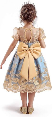 TTYAOVO Flower Girl Dress Princess Birthday Party Wedding Gown in Kuwait