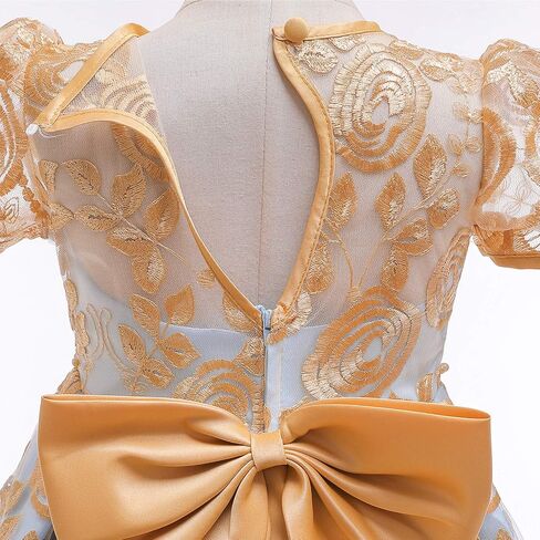 TTYAOVO Flower Girl Dress Princess Birthday Party Wedding Gown in Kuwait