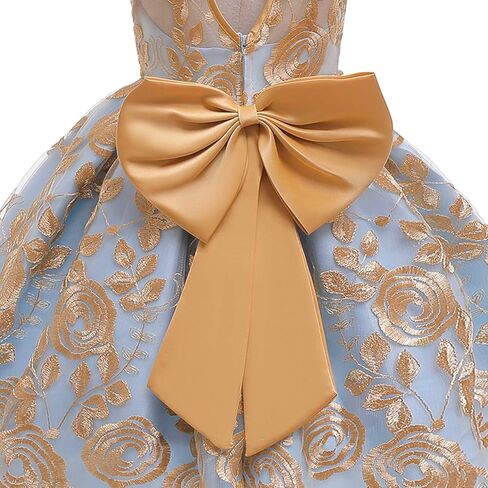 TTYAOVO Flower Girl Dress Princess Birthday Party Wedding Gown in Kuwait