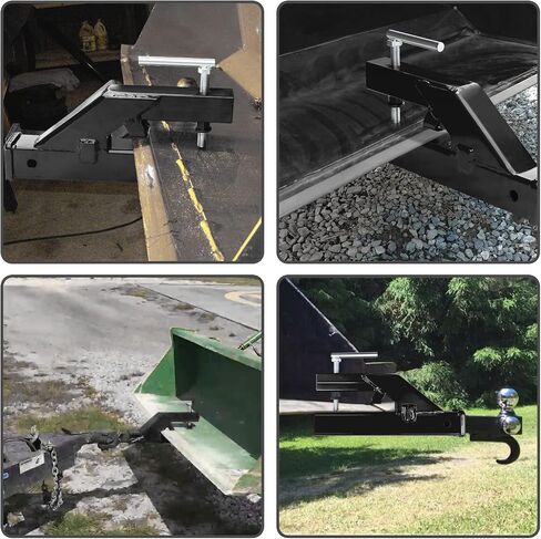 Clamp On Trailer Hitch Receiver 2 Inch Ball Mount Adapter for Tractor Bucket Fits All 2" Hook Inserts in Saudi Arabia