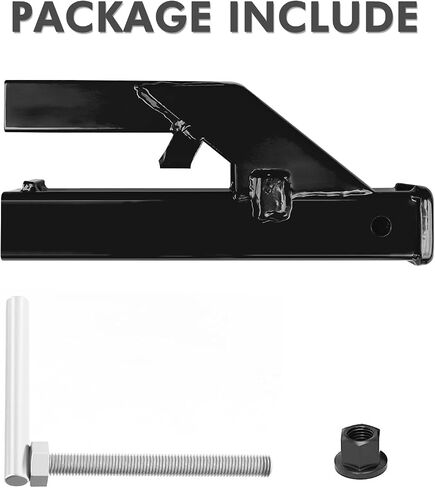 Clamp On Trailer Hitch Receiver 2 Inch Ball Mount Adapter for Tractor Bucket Fits All 2" Hook Inserts in Saudi Arabia