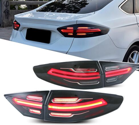 New Accessory Compatible with Ford Fusion 2013-2016 Full LED Tail Lights with Sequential Turn Signal Dynamic Animation Rear Lamps Assembly in Saudi Arabia