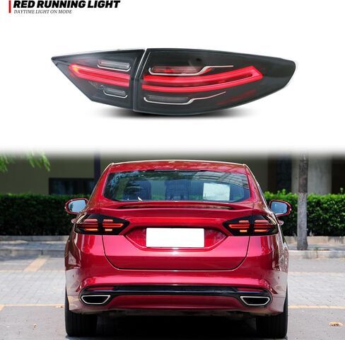 New Accessory Compatible with Ford Fusion 2013-2016 Full LED Tail Lights with Sequential Turn Signal Dynamic Animation Rear Lamps Assembly in Saudi Arabia