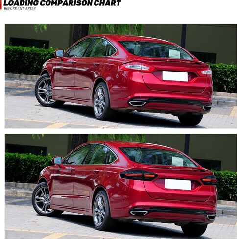 New Accessory Compatible with Ford Fusion 2013-2016 Full LED Tail Lights with Sequential Turn Signal Dynamic Animation Rear Lamps Assembly in Saudi Arabia