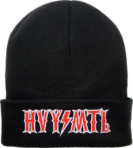 Beanie with Embroidery Heavy Metal Warm Winter Beanie hat Beanie Strechable Cuffed Beanie Cap Unisex in Saudi Arabia