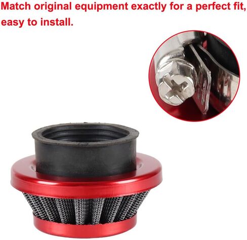 أجزاء مجموعة أدوات خنق فلتر الهواء 44 مم لشوطتين 23cc 33cc 43cc 47cc 49cc 50cc MOTOVOX MVS Mini Pocket Kids Dirt Bike ATV Go Kart Big Foot Goped Blad Stand Up EVO تعمل بالغاز Moby XS 33 سكوتر أحمر in Kuwait