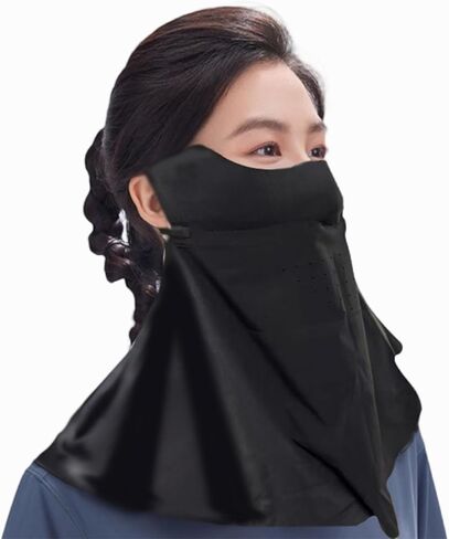وشاح للوجه للرقبة للحماية من الشمس مع حلقات للأذن، غطاء وشاح للوجه خفيف الوزن بنمط بالاكلافا للواقي من الشمس في الهواء الطلق in Kuwait