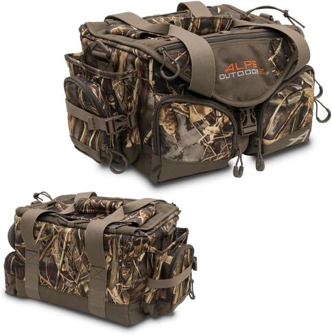 ALPS OutdoorZ Deluxe Floating Blind Bag - Standard Size, Mossy Oak Shadow Grass Habitat - Waterproof Hunting Duffel Bag, with Removable Dividers, Thermos Sleeve & Padded Shoulder Strap - New in Saudi Arabia