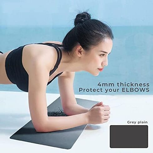 سجادة يوجا صغيرة فاخرة من البولي يوريثان يوجا | حصيرة مطاطية طبيعية غير زلقة | وسادة يوجا داعمة مضادة للانزلاق | سجادة يوجا صغيرة محمولة | البيلاتس/الانعكاس/الوقوف على اليدين/التأمل in Kuwait