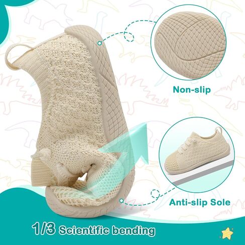 Toddler Boys Girls Shoes Barefoot Shoes Toddler Walking Shoes Kids Tennis Shoes Wide Lightweight Breathable Sneakers in Saudi Arabia