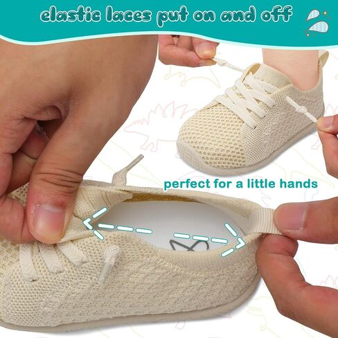 Toddler Boys Girls Shoes Barefoot Shoes Toddler Walking Shoes Kids Tennis Shoes Wide Lightweight Breathable Sneakers in Saudi Arabia
