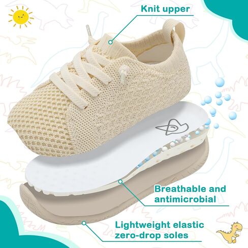 Toddler Boys Girls Shoes Barefoot Shoes Toddler Walking Shoes Kids Tennis Shoes Wide Lightweight Breathable Sneakers in Saudi Arabia