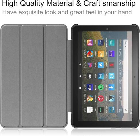 Case for Amazon Fire 7 Tablet (12th Generation Tablet, 2022 Release), Premium PU Leather Folio Stand Shell Soft TPU Back Cover, African Black Women in Kuwait