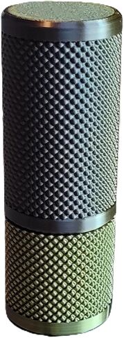 Znet3D Eye Drop Vial Holder & Travel Carry Case - Securely Holds Three (3) Single-Use Vials - Screw-On Lid, Knurled Pattern - Keep Vials Safe & Secure While Traveling (Silver) in Kuwait