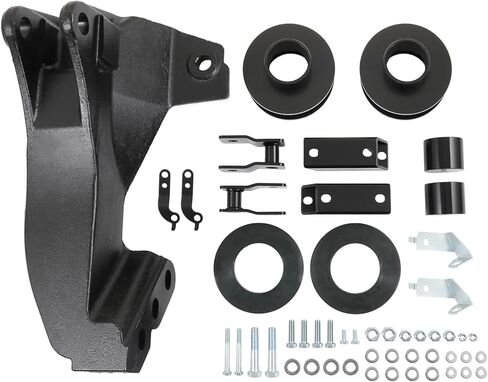 مجموعة تسوية مقاس 2.5 بوصة مع دعامة نقل شريط المسار متوافقة مع شاحنات Ford Super Duty F150 F250 وF450 4WD 2011-2020 استبدال# 66-2726 in Kuwait