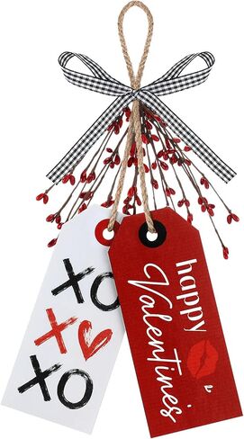 ديكور معلق خشبي لعيد الحب، مقبض باب لعيد الحب، لافتة باب لعيد الحب، ديكورات جدارية لعيد الحب مع قوس منقوش باللونين الأبيض والأسود لمنزل المزرعة والباب الأمامي للمطبخ in Kuwait