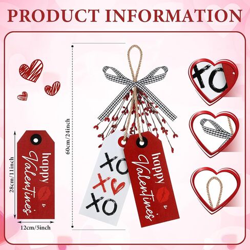 ديكور معلق خشبي لعيد الحب، مقبض باب لعيد الحب، لافتة باب لعيد الحب، ديكورات جدارية لعيد الحب مع قوس منقوش باللونين الأبيض والأسود لمنزل المزرعة والباب الأمامي للمطبخ in Kuwait