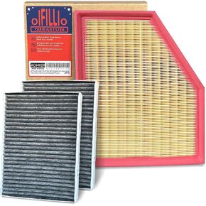 HEPA Cabin and Engine Air Filter for 2019-2023 BMW X5 X7 X6 3.0L, 2017+ BMW 530i, 530i xDrive, 540i, 540i xDrive, 530e, 530e xDrive, 740i, 740i xDrive, 740i xDrive, 840i Select Models (3PCS)