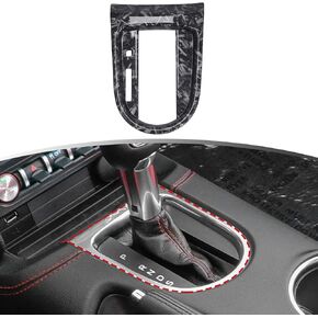 for Ford Mustang Interior Accessories 2015-2023 Steering Wheel Cover Trim (Forged Carbon Grain)