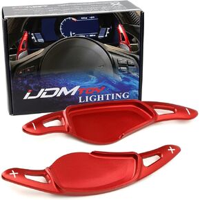 iJDMTOY Sports Red CNC Billet Aluminum Large Paddle Extensions Compatible with Toyota 2020-up Supra GR