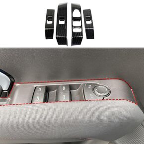 Korlot Carbon Fiber Style Window Lift Trim Switch Panel Cover Accessories for 2023-2024 Chevrolet Colorado/GMC Canyon